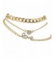 Lux Accessories Goldtone Anklet Bracelet