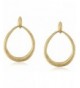 Hinged Doorknocker Gold Drop Earrings