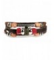 Accent Strand Design Leather Bracelet