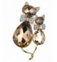 Alilang Adorable Smoked Crystal Rhinestone