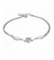 Lovely Platinum Zirconia Rhinestone Bracelet