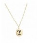 Lux Accessories Initial Personalized Necklace