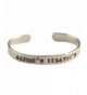 Latitude Longitude Hand Aluminum Bracelet