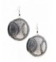 Maisha Hammered Antiqued Circle Earring