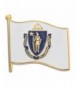 PinMarts Massachusetts State Enamel Lapel