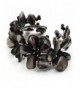 Black Floral Shell Simulated Bracelet