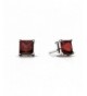 Solitaire Earring Princess Simulated Sterling