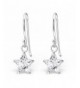 Sterling Silver Crystal Fishhook Earrings