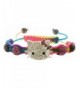 Bracelet Crystal Encrusted Shamballa Colorful