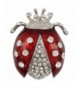 CRYSTAL RHODIUM LADYBUG SWAROVSKI ELEMENTS