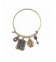 Lux Accessories Inspirational Bangle Bracelet