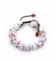 Crafted Porcelain Flower Beads Bracelet