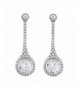 SELOVO Womens Crystal Wedding Earrings