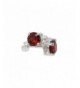 Birthstone Brilliant Earrings Sterling Silver