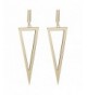 LILIE WHITE Geometric Triangle Earrings