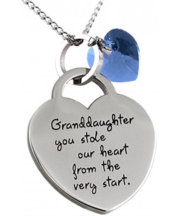 Granddaughter Inspirational Sentimental Message Necklace