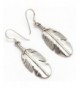 Small Silver Feather Earrings Begay