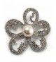 Bridal Diamante Simulated Brooch Silver