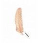 NOUMANDA Plated Feather Collar Brooch