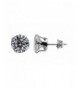 Sterling Silver Clear Zirconia Earrings