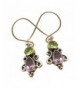 Sterling Jewelry PERIDOT AMETHYST Earrings