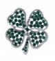 cocojewelry Patricks Clover Shamrock Brooch