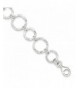 Sterling Silver Polished Hammered Bracelet